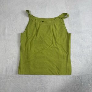 VTG Spenser Jeremy Petite Green Tank Blouse Shirt Women's PS